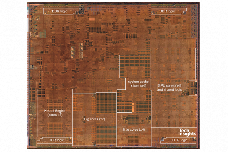Транзисторы в Apple A12 размещены на 70% плотнее, чем в Apple A11